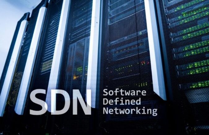 1st July Blog – what is software defind networking – feature – final image of a computer server with the letters SDN and software defined networking